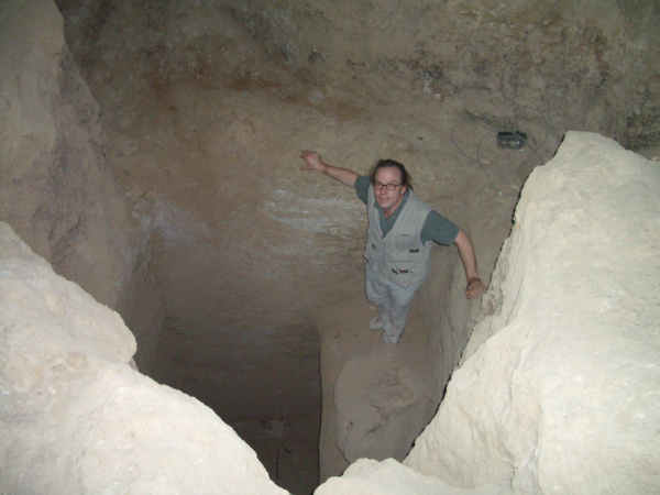Stefan Erdmann in der Großen Pyramide