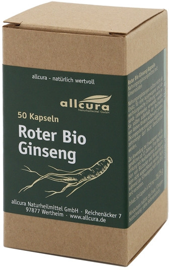 Roter Ginseng Bio Kapseln 50 Stück