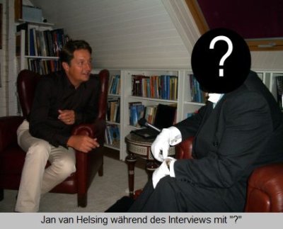 Jan van Helsing während des Interviews zum Buch Geheimgesellschaften 3
