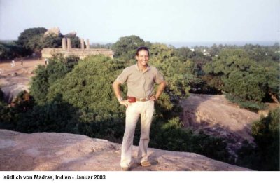 Jan van Helsing südlich von Madras, Indien, Januar 2003